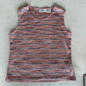 Multi colored sweater tank top